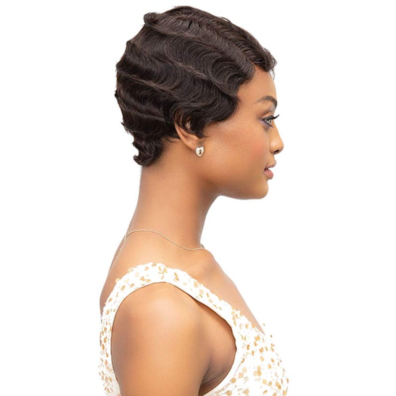 Janet Collection 100% Human Remy Hair Wig Mommy Parting Wig (1) - Image 4